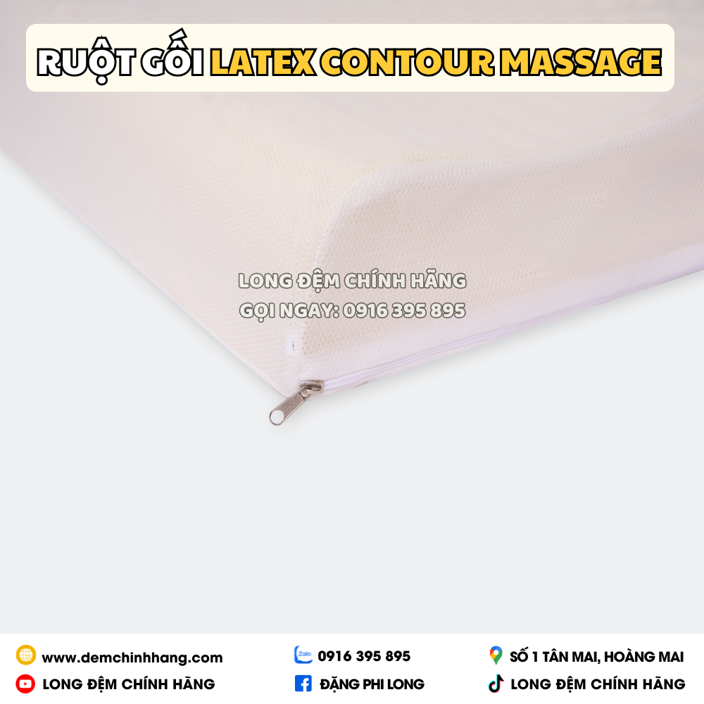 Ruột Gối Latex Contour Massage