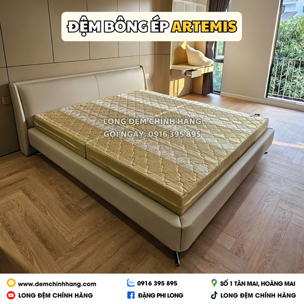 Đệm Bông Ép Cao Cấp Artemis