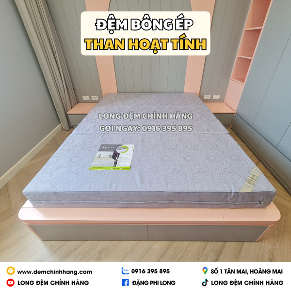 Đệm bông ép than hoạt tính