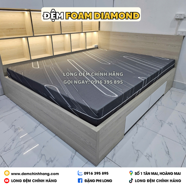 Đệm Foam (Cao Su Tổng Hợp) Diamond