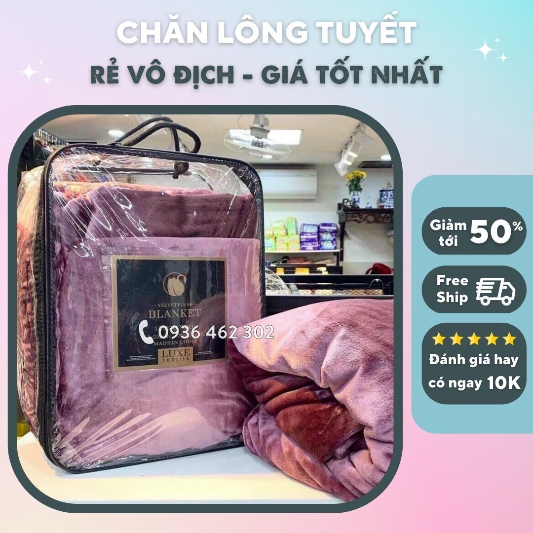 [Loại dầy] Chăn lông tuyết Blanket Ultimate (lông thỏ)