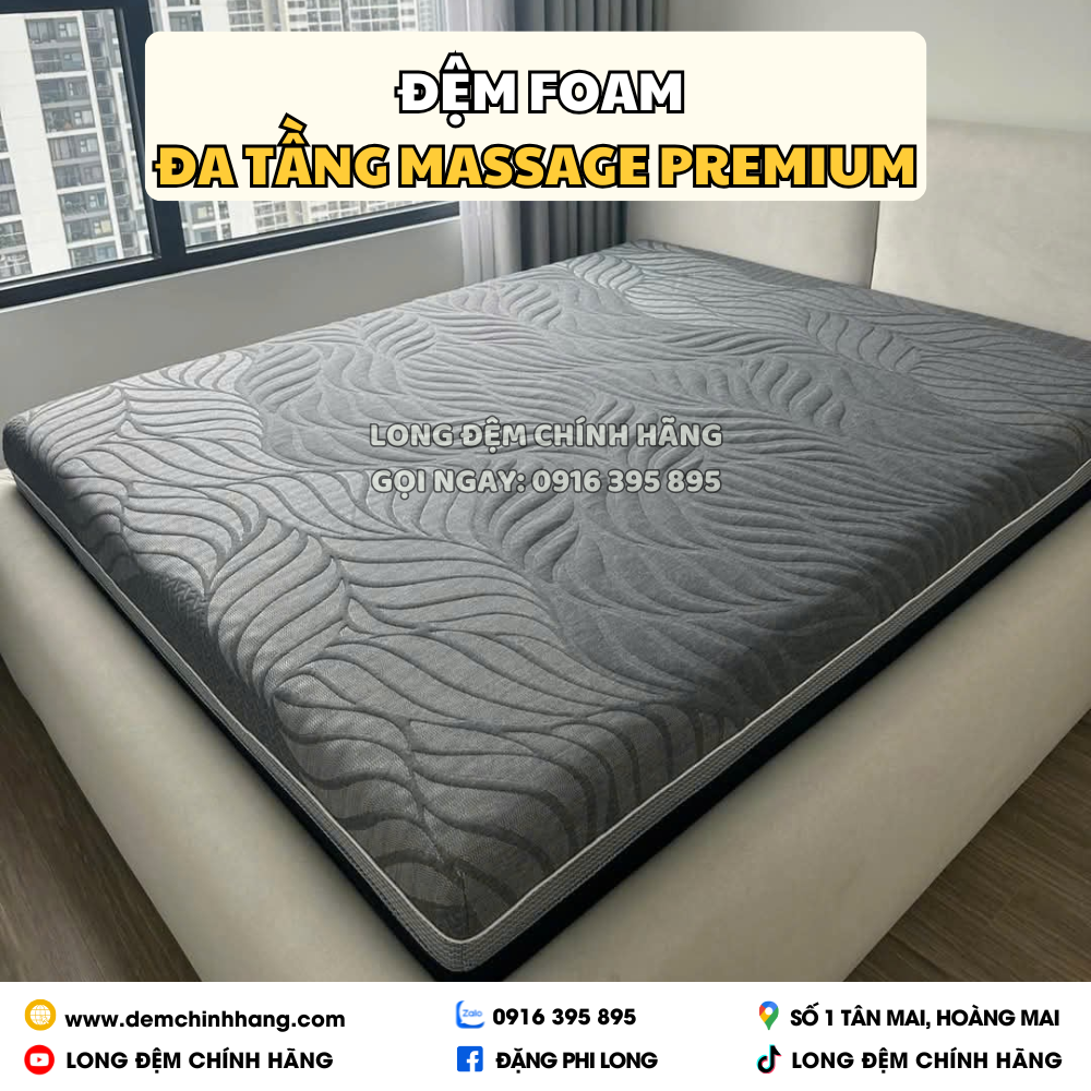 Đệm Foam Đa Tầng Massage Premium