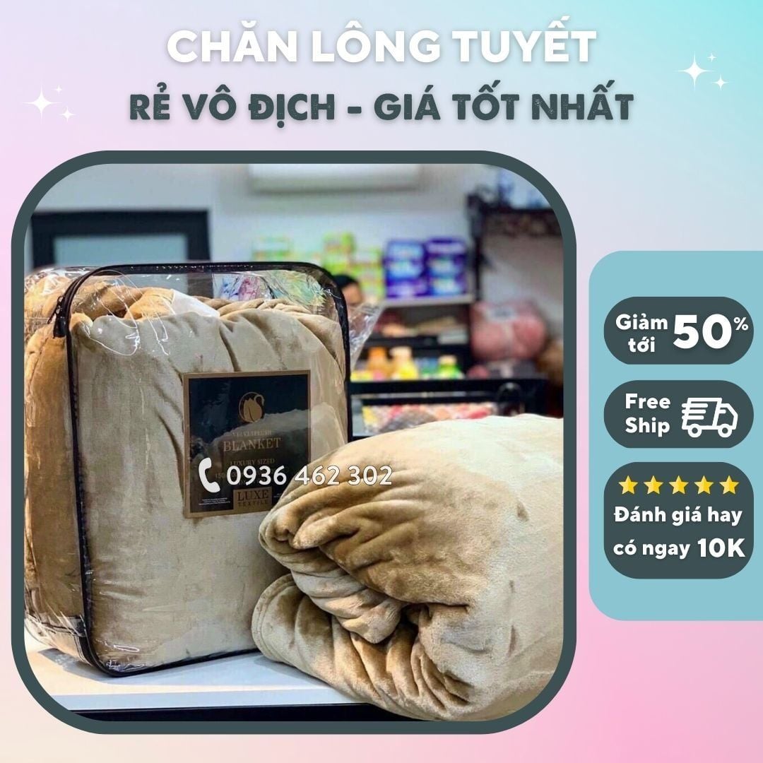 [Loại dầy] Chăn lông tuyết Blanket Ultimate (lông thỏ)