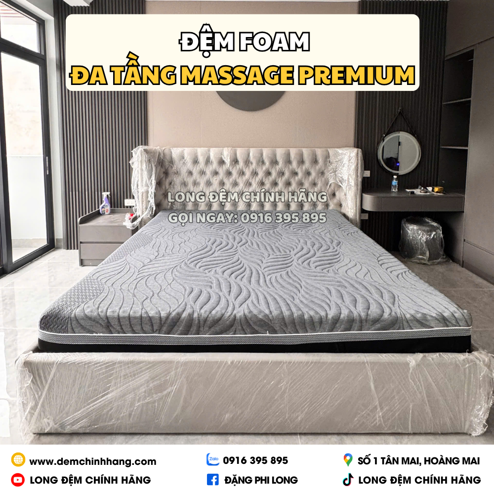 Đệm Foam Đa Tầng Massage Premium