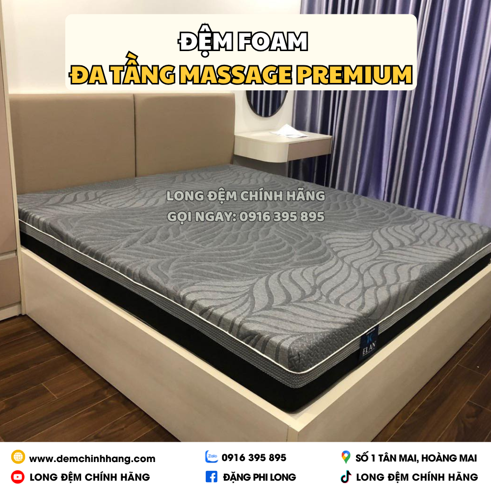Đệm Foam Đa Tầng Massage Premium