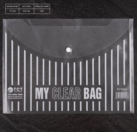 Túi clear bag khổ F dày TCT022F