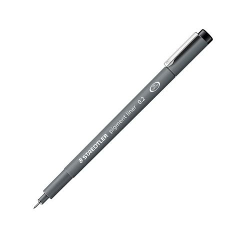 Bút Vẽ Kỹ Thuật Staedtler Chính Hãng 308 02 0.2mm Màu Đen (Bút Dạ Kim Số)