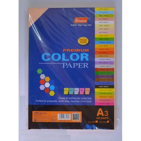 Bìa Màu A4 Hồng Pearch (Hồng tôm) -  Định lượng 120gsm - 100 tờ/tập