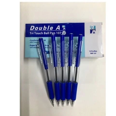 [TẶNG KÈM 3 BÚT BI] Hộp 12 Bút Bi Double A Tritouch DBP-107 ngòi 0.7mm