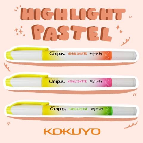 Bút nhớ dòng 2 đầu Campus Neon Highlighter