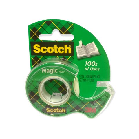 Băng dính kỳ diệu 3M Scotch 12.7mm x 11.4m Cat.104, trong suốt, bám dính tốt, viết lên được