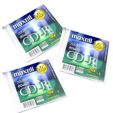Đĩa CD Maxell CD-R có vỏ nhựa