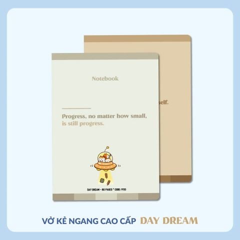 Vở kẻ ngang Hải Tiến 80 trang DAY DREAM 9110 - Định lượng 70gsm - Giấy vàng chống lóa - MUA 10 TẶNG 1 BÚT BI