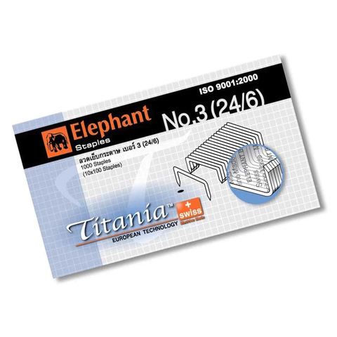 Ghim bấm số 3 Elephant Titania No.3 (24/6)