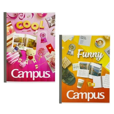 Vở kẻ ngang Campus Gift 200 Trang - Mua 5 quyển tặng 01 bút bi