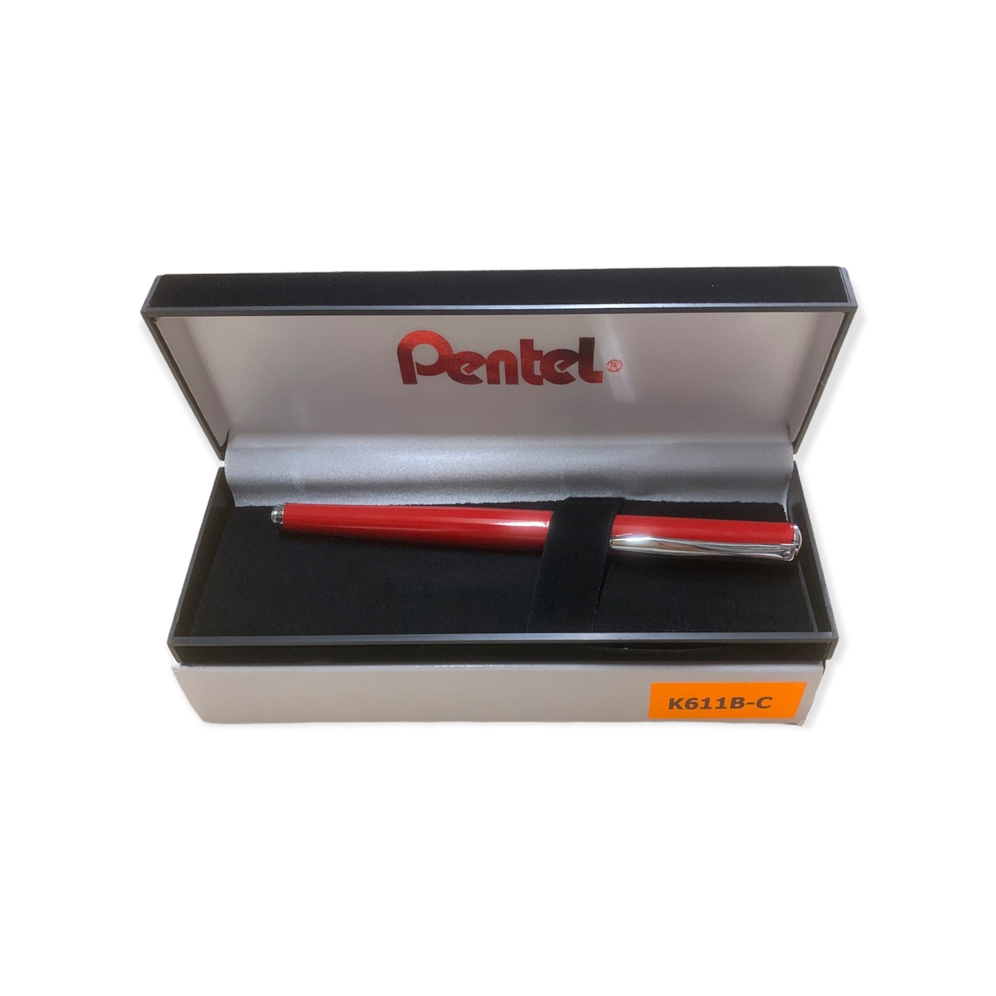 Bút ký cao cấp Pentel K611B-C nét 0.7mm thân bút màu đỏ - Mực xanh ...