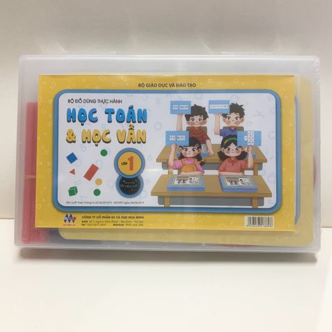 Bộ đồ dùng thực hành học toán & học vần Lớp 1 - Thông tư 05/2019/TT-BGDĐT ngày 05/04/2019