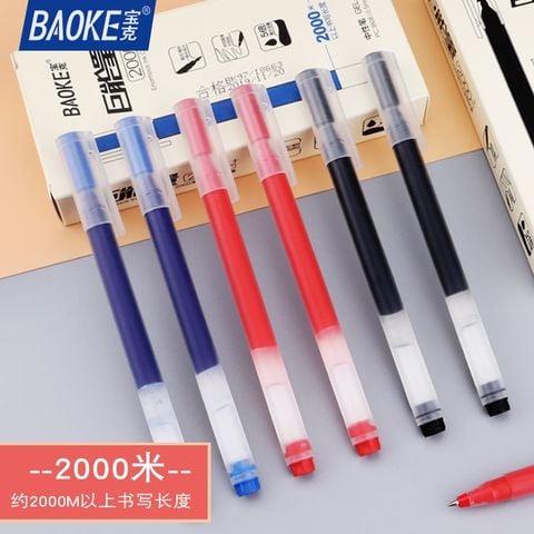 Bút gel Baoke PC3808 nét 0.5mm - viết được 2.000m siêu nhiều mực