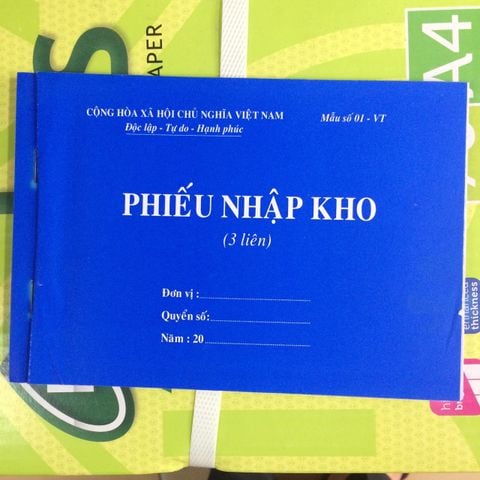 Phiếu nhập kho A5 2 liên, 3 liên (13x19cm)