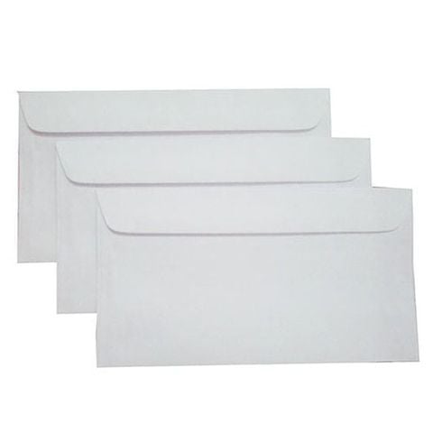 Tập 100 Phong bì trắng A6 - Kích thước 22x12cm - ĐL 120gsm