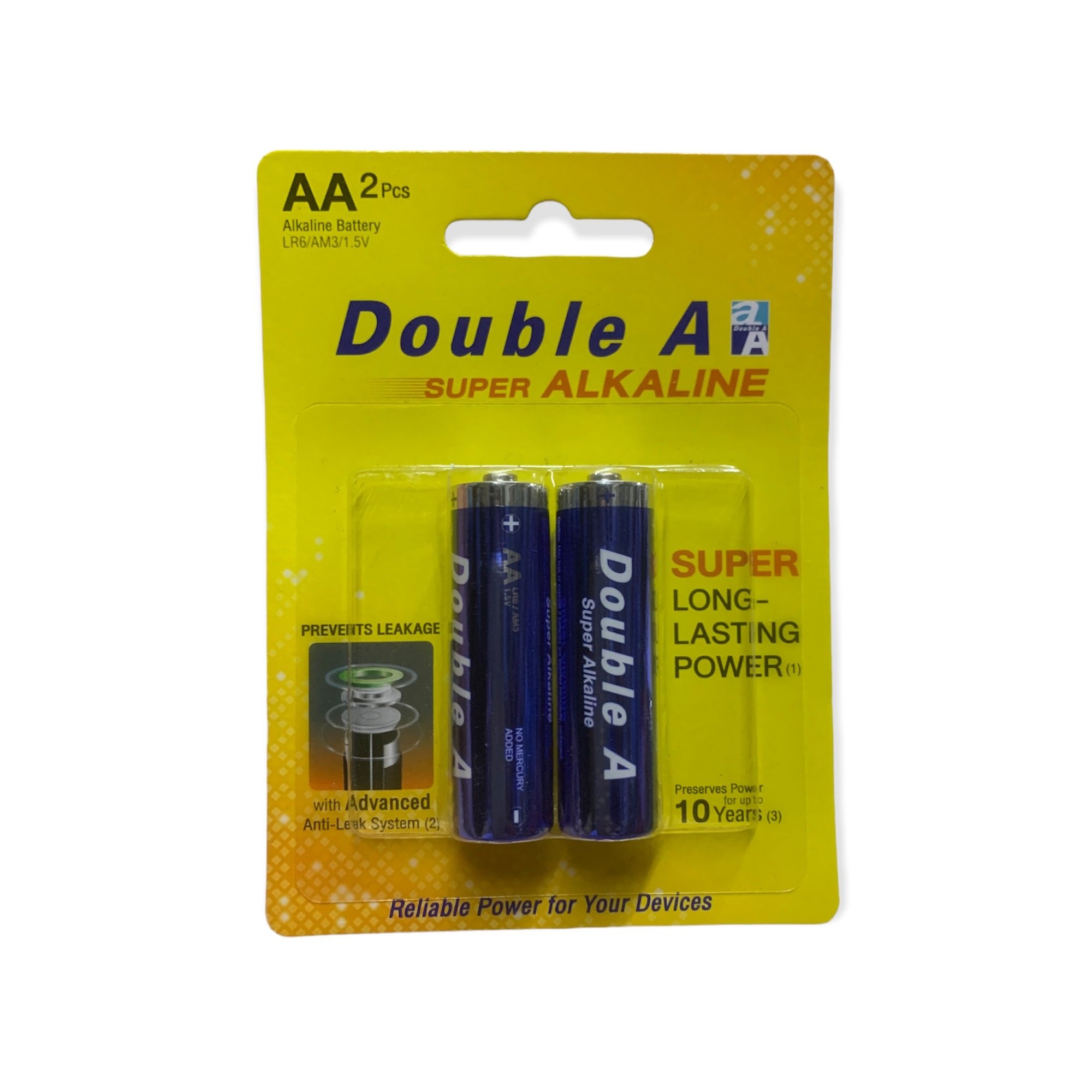 Pin tiểu Double A AA Vỉ 2 viên THẾ GIỚI VĂN PHÒNG PHẨM ĐỒ DÙNG