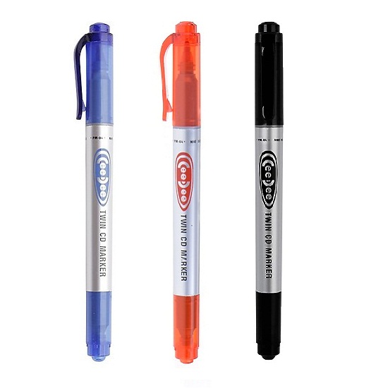 [TẶNG BÚT XÓA] Hộp 10 Bút lông dầu Thiên Long PM-04