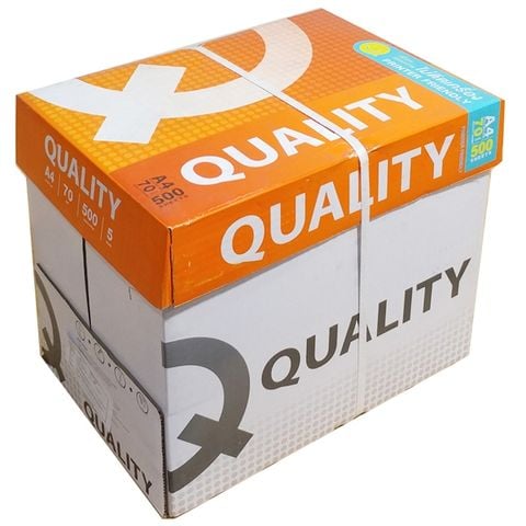 [TẶNG FILE 8 NGĂN] Thùng 5 Tập Giấy in A4 Quality ĐL70gsm
