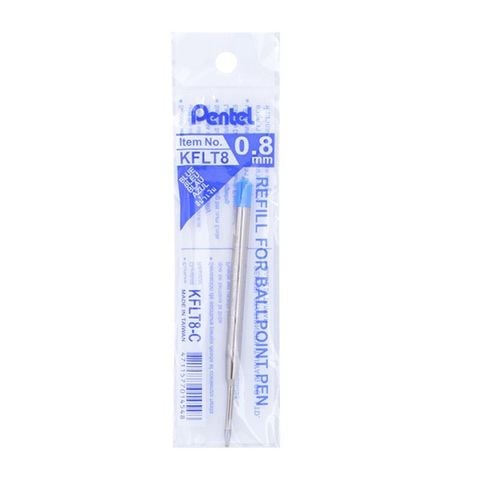 [CHÍNH HÃNG] Ruột bút ký Pentel B811 - KFLT8, Ngòi 0.8mm - Mực xanh (Cty Golden pen nhập khẩu)