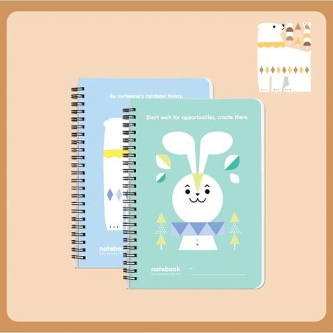 Sổ lò xo A6 Hải Tiến MONO 200 trang 6799 - Giấy vàng chống loá, kích thước 100 x 150 mm