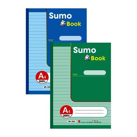 Sổ may gáy SUMO A4 Hải Tiến 200 trang 3361 - Bìa bồi cao cấp (210x297mm)