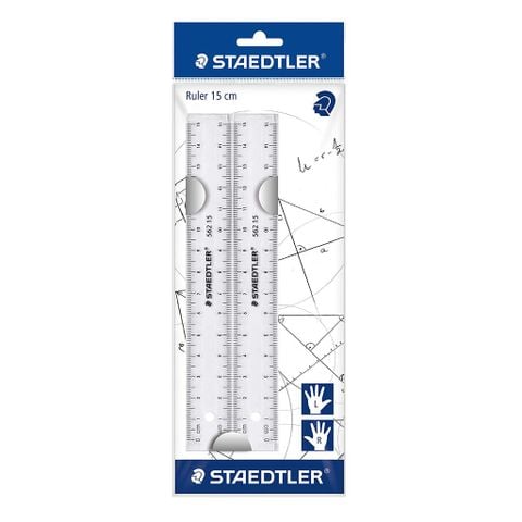 [GIÁ 1K...] Bộ 2 thước kẻ 15cm STAEDTLER 562 152