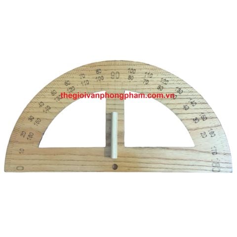 Thước đo độ bằng gỗ dành cho giáo viên có tay cầm