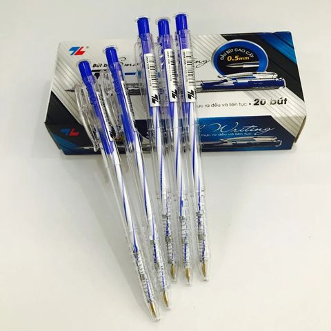 [TẶNG BÚT NHẬT 28K] Hộp 20 Bút bi Thiên Long TL-027 nét 0.5mm