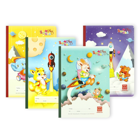 Vở 4 Ô ly Hồng Hà 48 trang Bạn Nhỏ Plus 0509P - Định lượng 100gsm - Mua 10 quyển tặng 1 bút chì