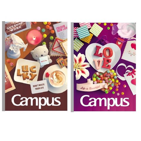 Vở Campus Gift 120 trang (Dòng kẻ ngang) - Mua 10 quyển tặng bút nhớ dòng