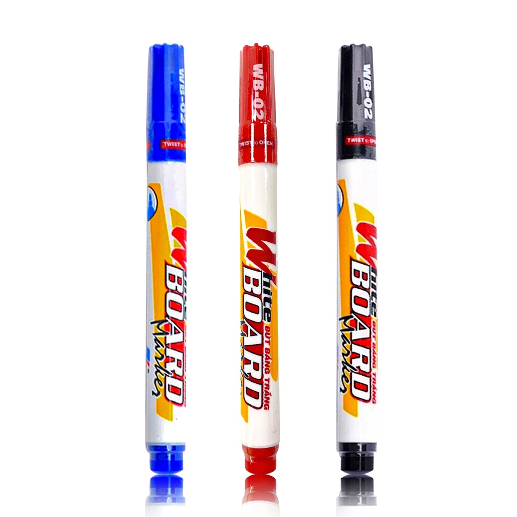 [TẶNG HỒ KHÔ] Bút viết bảng Thiên Long WB-02 - Đầu bút 1.1mm, mực xóa được