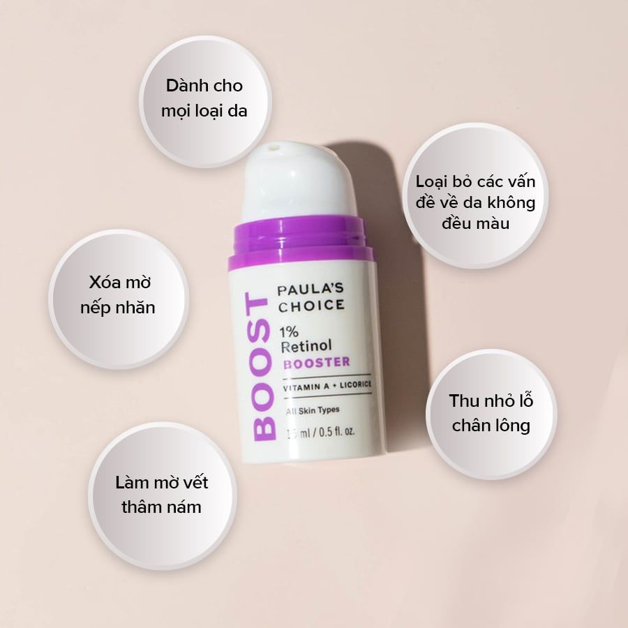  Tinh chất ngăn ngừa lão hóa - Paula's Choice 1% Retinol Booster (15ml) 