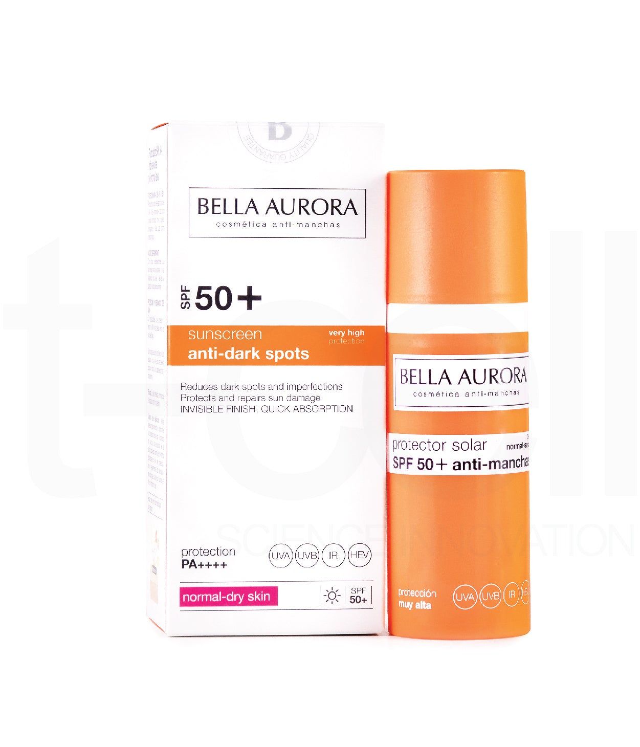  Kem Chống Nắng Ngừa Nám Cho Da Thường Đến Khô - Bella Aurora Dark Spot Sunscreen SPF50+. Normal Dry Skin 