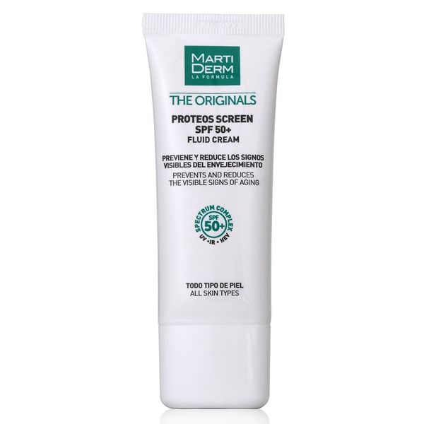  Kem Chống Nắng Phổ Rộng Toàn Diện Ngừa Lão Hóa, Nám Da - MartiDerm The Originals Proteos Screen SPF50+ Fluid Cream 