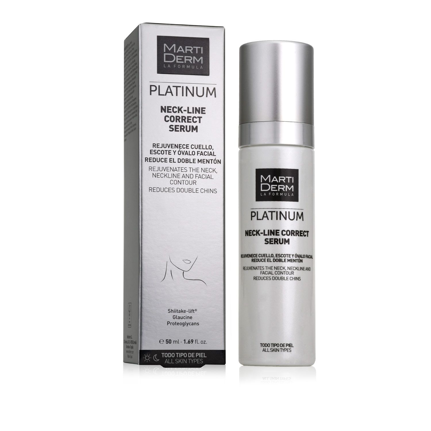  Tinh Chất Làm Săn Chắc & Trẻ Hoá Da Vùng Cổ - MartiDerm Platinum Neck Line Correct Serum 