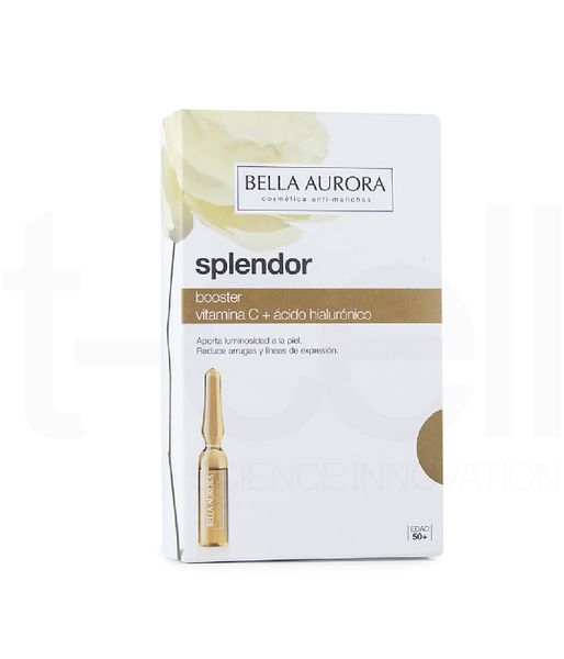  Ampoule Dưỡng Ẩm, Sáng Da & Chống Lão Hóa - Bella Aurora Splendor Booster Antiageing Treatment In Ampoules Vitamin C + Hyaluronic Acid 