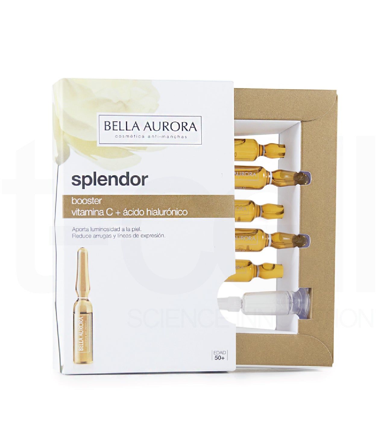  Ampoule Dưỡng Ẩm, Sáng Da & Chống Lão Hóa - Bella Aurora Splendor Booster Antiageing Treatment In Ampoules Vitamin C + Hyaluronic Acid 