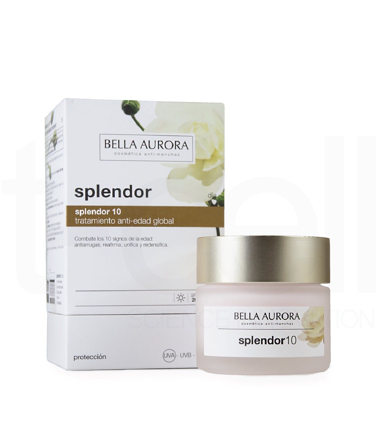  Kem Dưỡng Chống Lão Hoá & Làm Sáng Da Ban Ngày - Bella Aurora Splendor 10 Antiageing Day 