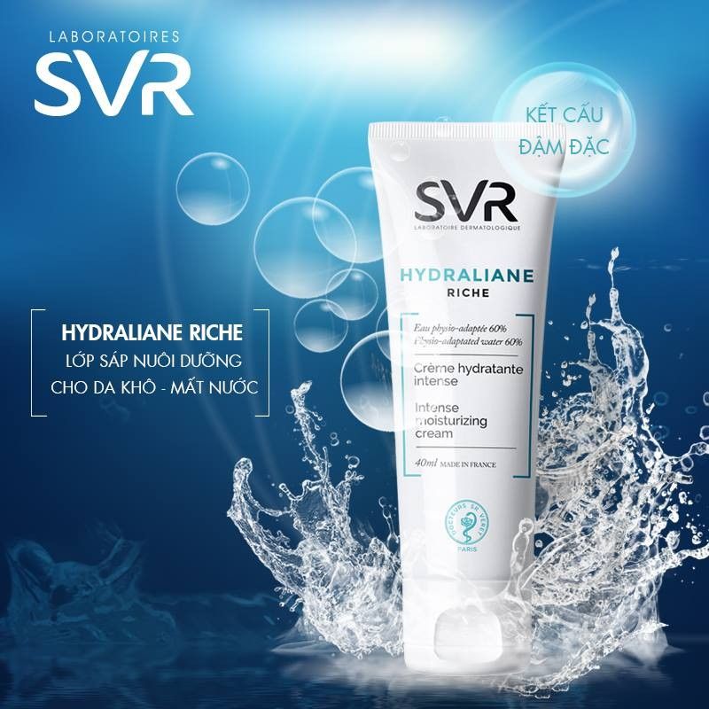  Kem dưỡng ẩm cho da khô đến rất khô - SVR HYDRALIANE Riche (40ml) 