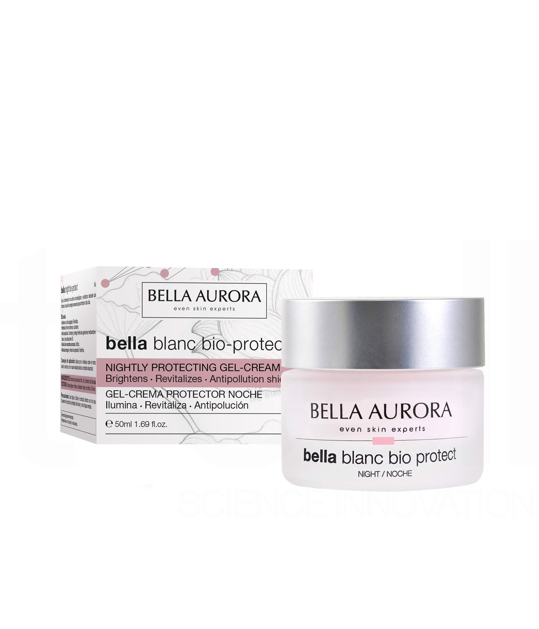  Kem Dưỡng Đêm Phục Hồi, Tái Tạo Da Và Chống Oxy Hóa - Bella Aurora Bella Blanc Bio protect Nightly Protecting Gel-cream (50ml) 