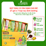  Bột rau cho bé ăn dặm Dalahouse - combo 21 gói với các rau ăn dặm từ chuyên gia dinh dưỡng 