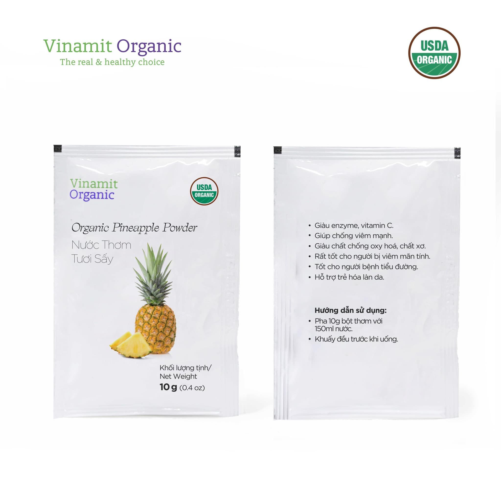  Nước Thơm Lên Men Sấy Lạnh - Nước thơm kháng viêm - Nước thơm giàu Vitamin C tăng miễn dịch - hộp 10 gói 