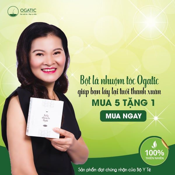  BỘT LÁ NHUỘM TÓC BẠC - BỘT LÁ OGATIC MÀU NÂU ĐỎ 