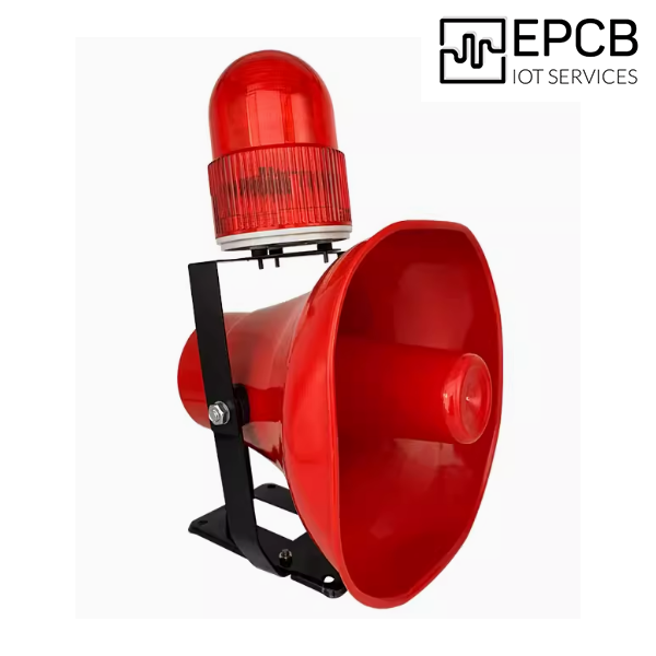 Đèn còi tích hợp âm thanh giọng nói báo động ngoài trời 24V ED-JQE-877