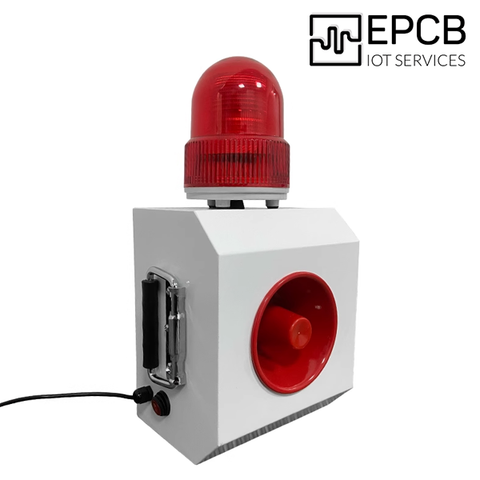 Loa cảnh báo giọng nói và ánh sáng di động ngoài trời 12V 24V ED-JR-SG08